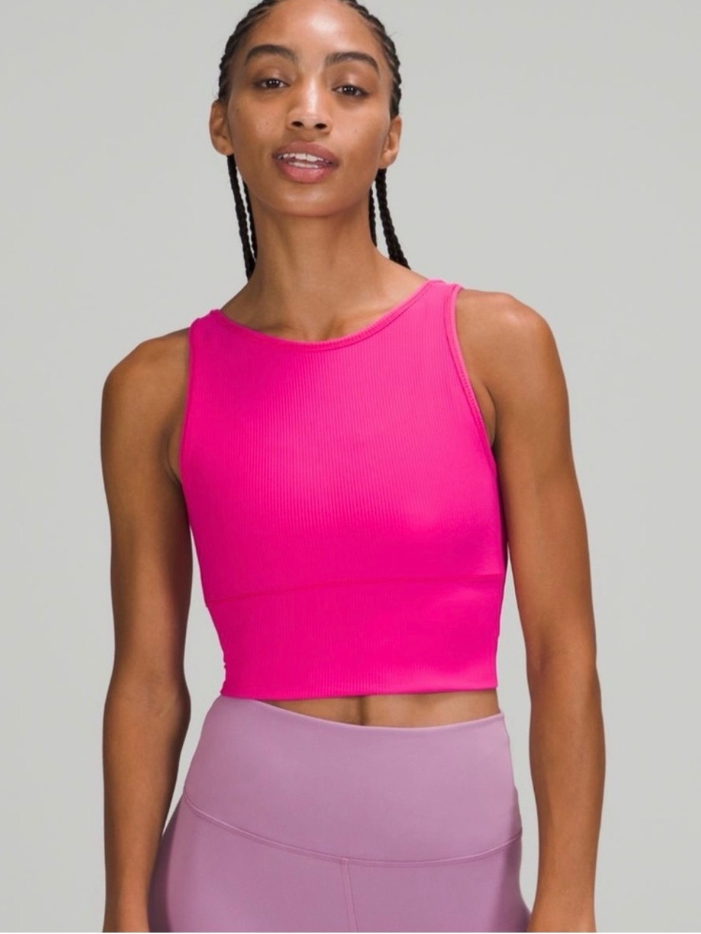 Lululemon Power Pivot Tank Top *Rib - Sonic Pink